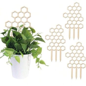 Intra απο ξύλο plywood 3mm-4mm πάχος - Ξύλινη κηρήθρα στήριξης φυτών Αναρριχητική βάση Δημιουργική δικτυωτή βάση αναρριχώμενων φυτών Δίασταση 30x30 cm Intraeaxys-51ry8gmo - Image 1