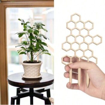 Intra απο ξύλο plywood 3mm-4mm πάχος - Ξύλινη κηρήθρα στήριξης φυτών Αναρριχητική βάση Δημιουργική δικτυωτή βάση αναρριχώμενων φυτών Δίασταση 30x30 cm Intraeaxys-51ry8gmo - Image 4