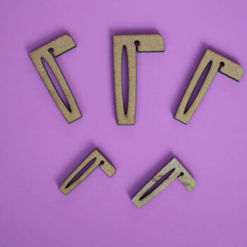 Intra απο ξύλο plywood 3mm-4mm πάχος - Κυψελοειδή καρφίτσες κρεβατιού λέιζερ Κρατώντας καρφίτσες Δίασταση 30x30 cm Intraeaxys-eo4q9rd7 - Image 5