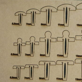 Intra απο ξύλο plywood 3mm-4mm πάχος - Σετ καρφίτσας κηρήθρας Καρφίτσες δίσκου για ψίχουλα διαφορετικών μεγεθών για Glowforge Δίασταση 30x30 cm Intraeaxys-voq2j05o - Image 4