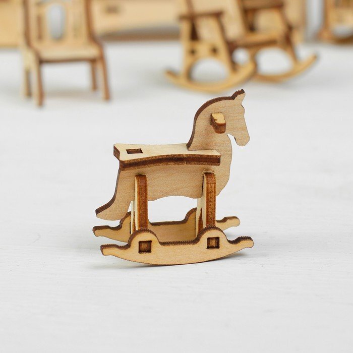 Intra απο ξύλο plywood 3mm-4mm πάχος - Παιχνίδι Κουνιστό Άλογο Δίασταση 30x30 cm Intraeaxys-joerdnn7