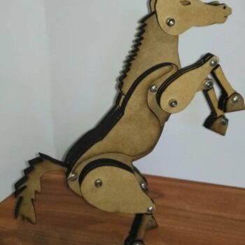 Intra απο ξύλο plywood 3mm-4mm πάχος - Αρθρωτό άλογο Δίασταση 30x30 cm Intraeaxys-voq2jvjo - Image 1