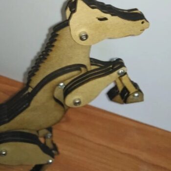 Intra απο ξύλο plywood 3mm-4mm πάχος - Αρθρωτό άλογο Δίασταση 30x30 cm Intraeaxys-voq2jvjo - Image 3