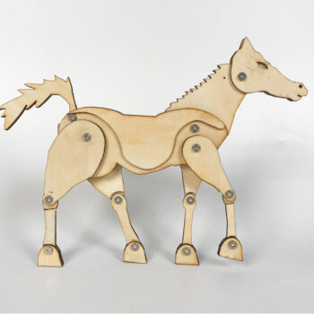 Intra απο ξύλο plywood 3mm-4mm πάχος - Αλογο Δίασταση 30x30 cm Intraeaxys-eo0q9e31 - Image 1