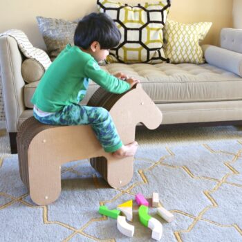 Intra απο ξύλο plywood 3mm-4mm πάχος - Χάρτινο παιχνίδι άλογο Δίασταση 30x30 cm Intraeaxys-078ywrno - Image 4