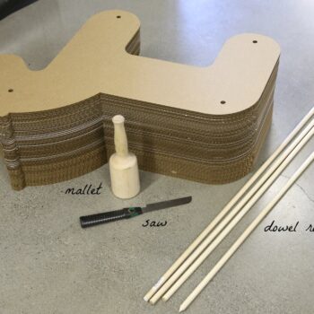 Intra απο ξύλο plywood 3mm-4mm πάχος - Χάρτινο παιχνίδι άλογο Δίασταση 30x30 cm Intraeaxys-078ywrno - Image 5