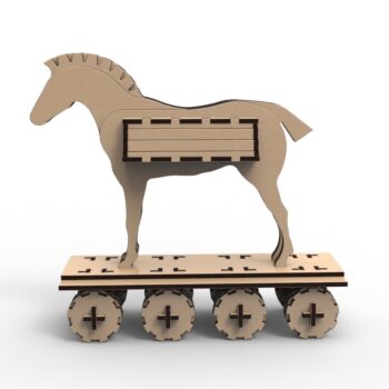 Intra απο ξύλο plywood 3mm-4mm πάχος - Δούρειος ίππος Δίασταση 30x30 cm Intraeaxys-6o3ylp37 - Image 3