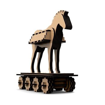 Intra απο ξύλο plywood 3mm-4mm πάχος - Δούρειος ίππος Δίασταση 30x30 cm Intraeaxys-6o3ylp37 - Image 4