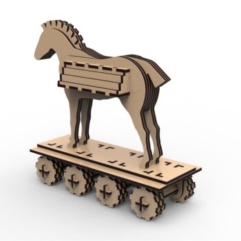 Intra απο ξύλο plywood 3mm-4mm πάχος - Δούρειος ίππος Δίασταση 30x30 cm Intraeaxys-6o3ylp37 - Image 5