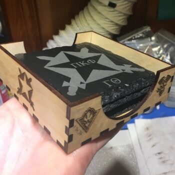 Intra απο ξύλο plywood 3mm-4mm πάχος - Θήκη σουβέρ Δίασταση 30x30 cm Intraeaxys-eo204xl7 - Image 1