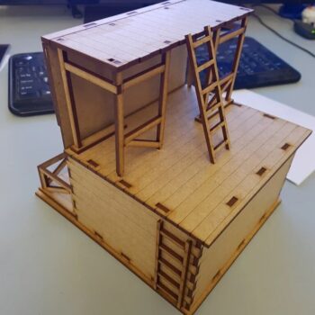 Intra απο ξύλο plywood 3mm-4mm πάχος - Βασικό κτήριο Wild West Δίασταση 30x30 cm Intraeaxys-r7vm03z7 - Image 3