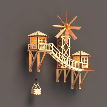 Intra απο ξύλο plywood 3mm-4mm πάχος - Διακόσμηση τοίχου σπιτιού Δίασταση 30x30 cm Intraeaxys-6o3yqep7 - Image 3