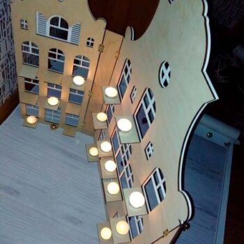 Intra απο ξύλο plywood 3mm-4mm πάχος - Διακόσμηση με κεριά για παραβάν γάμου Δίασταση 30x30 cm Intraeaxys-51rr5jm1 - Image 5