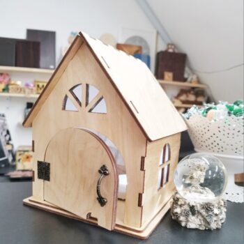 Intra απο ξύλο plywood 3mm-4mm πάχος - Μικρό Ξύλινο Διακοσμητικό Σπίτι 4mm Δίασταση 40x50 cm Intraeaxys-e1gkyxvo - Image 3