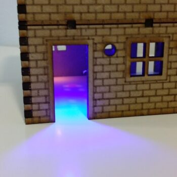 Intra απο ξύλο plywood 3mm-4mm πάχος - Σπίτι από τούβλα Δίασταση 40x50 cm Intraeaxys-ro6ypnq7 - Image 3