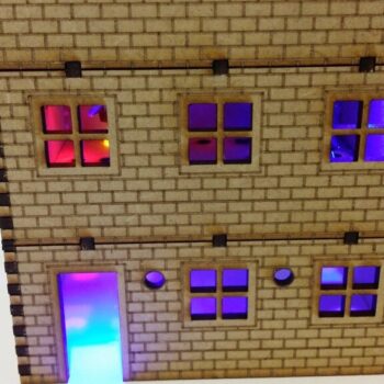 Intra απο ξύλο plywood 3mm-4mm πάχος - Σπίτι από τούβλα Δίασταση 40x50 cm Intraeaxys-ro6ypnq7 - Image 4