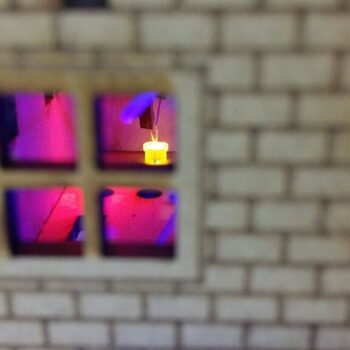 Intra απο ξύλο plywood 3mm-4mm πάχος - Σπίτι από τούβλα Δίασταση 40x50 cm Intraeaxys-ro6ypnq7 - Image 5