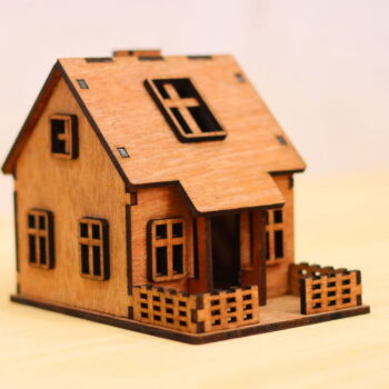 Intra απο ξύλο plywood 3mm-4mm πάχος - Μοντέλο Ξύλινου Σπίτι Δίασταση 40x50 cm Intraeaxys-lopqxzx7 - Image 9