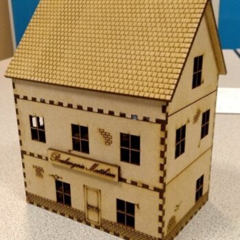 Intra απο ξύλο plywood 3mm-4mm πάχος - Τρισδιάστατο παζλ Κτίριο με υφή Δίασταση 30x30 cm Intraeaxys-ro6yed67 - Image 1