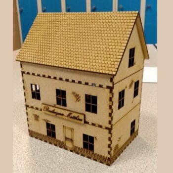 Intra απο ξύλο plywood 3mm-4mm πάχος - Τρισδιάστατο παζλ Κτίριο με υφή Δίασταση 30x30 cm Intraeaxys-ro6yed67 - Image 3