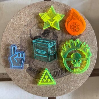 Intra απο ξύλο plywood 3mm-4mm πάχος - Gaslands Tokens Δίασταση 30x30 cm Intraeaxys-lopqw0x7 - Image 1