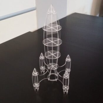 Intra απο ξύλο plywood 3mm-4mm πάχος - Σκαδής 7×10 Δίασταση 30x30 cm Intraeaxys-r1z02e2o - Image 1