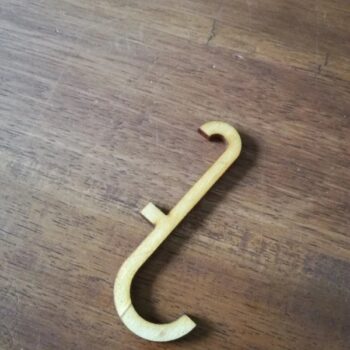 Intra απο ξύλο plywood 3mm-4mm πάχος - Hook For Ikea Skadis Pegboard Δίασταση 30x30 cm Intraeaxys-eo2yqeq1 - Image 3