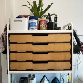 Intra απο ξύλο plywood 3mm-4mm πάχος - Ενσωματωμένη μονάδα συρταριού Ikea Mulig Δίασταση 30x30 cm Intraeaxys-m1d6x4e7 - Image 3