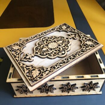 Intra απο ξύλο plywood 3mm-4mm πάχος - Περίπλοκη κοσμηματοθήκη 4mm Δίασταση 30x30 cm Intraeaxys-075yxj8o - Image 3