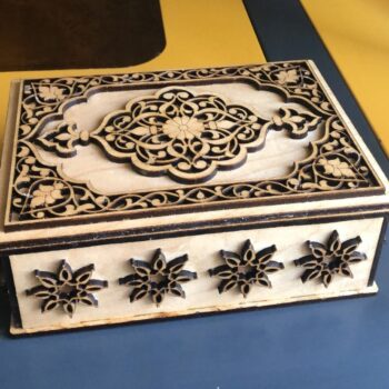 Intra απο ξύλο plywood 3mm-4mm πάχος - Περίπλοκη κοσμηματοθήκη 4mm Δίασταση 30x30 cm Intraeaxys-075yxj8o - Image 5