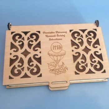 Intra απο ξύλο plywood 3mm-4mm πάχος - Εγχάρακτο ξύλο First Communion Jewelry Box Αρχείο PDF Δίασταση 30x30 cm Intraeaxys-075yr3po - Image 3