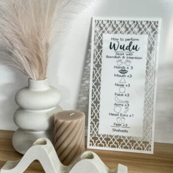 Intra απο ξύλο plywood 3mm-4mm πάχος - Λίστα ελέγχου για παιδιά μουσουλμάνων Wudu Δίασταση 30x30 cm Intraeaxys-eo2zk5qo - Image 1