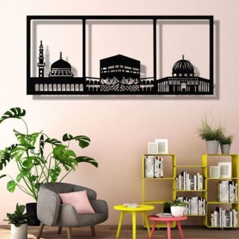 Intra απο ξύλο plywood 3mm-4mm πάχος - Masjid Al Haram Masjid Al Aqsa Masjid Nabawi Ισλαμική Τέχνη τοίχου Δίασταση 30x30 cm Intraeaxys-eoxx2wxo - Image 3