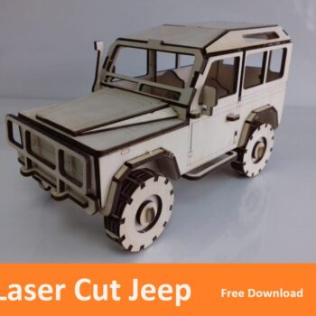 Intra απο ξύλο plywood 3mm-4mm πάχος - Ξύλινο μοντέλο Jeep Δίασταση 30x30 cm Intraeaxys-91jdrnl1 - Image 1