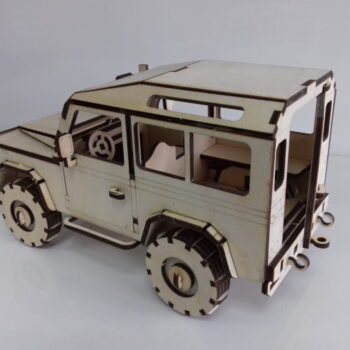 Intra απο ξύλο plywood 3mm-4mm πάχος - Ξύλινο μοντέλο Jeep Δίασταση 30x30 cm Intraeaxys-91jdrnl1 - Image 4