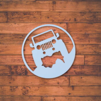 Intra απο ξύλο plywood 3mm-4mm πάχος - Διακόσμηση τοίχου Jeep Cutout Δίασταση 30x30 cm Intraeaxys-078yz6jo - Image 1