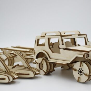 Intra απο ξύλο plywood 3mm-4mm πάχος - Jeep 3D Puzzle Δίασταση 30x30 cm Intraeaxys-e1gk9vvo - Image 3