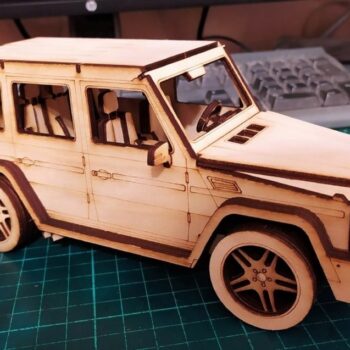Intra απο ξύλο plywood 3mm-4mm πάχος - Jeep 3D παζλ με συναρμολόγηση Δίασταση 30x30 cm Intraeaxys-pok39l87 - Image 1