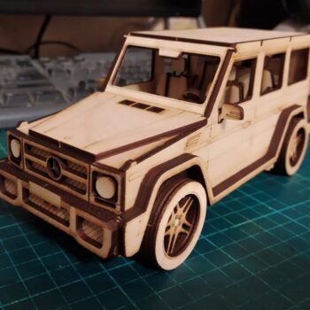 Intra απο ξύλο plywood 3mm-4mm πάχος - Jeep 3D Puzzle με Οδηγίες Συναρμολόγησης Δίασταση 30x30 cm Intraeaxys-r7vmnz67 - Image 1