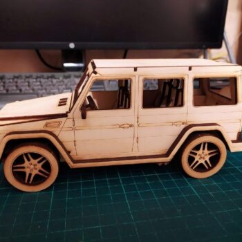 Intra απο ξύλο plywood 3mm-4mm πάχος - Jeep 3D Puzzle με Οδηγίες Συναρμολόγησης Δίασταση 30x30 cm Intraeaxys-r7vmnz67 - Image 4