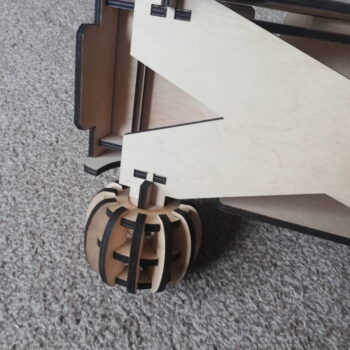 Intra απο ξύλο plywood 3mm-4mm πάχος - Τρισδιάστατο μοντέλο ξύλινο φορτηγό παιχνιδιών Δίασταση 30x30 cm Intraeaxys-51rrg831 - Image 5