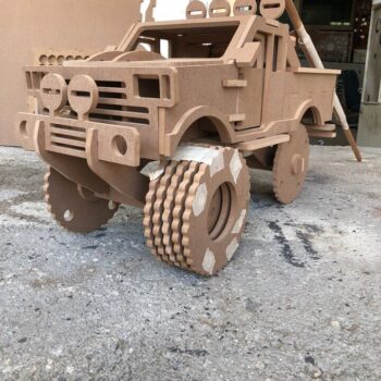 Intra απο ξύλο plywood 3mm-4mm πάχος - Παιχνίδι Monster Truck Δίασταση 30x30 cm Intraeaxys-075y95ko - Image 3