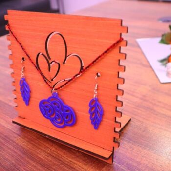 Intra απο ξύλο plywood 3mm-4mm πάχος - Κολιέ μονής στρώσης Δίασταση 30x30 cm Intraeaxys-yon09qk7 - Image 4