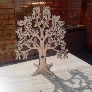 Intra απο ξύλο plywood 3mm-4mm πάχος - Δέντρο 3D διακόσμηση Δίασταση 30x30 cm Intraeaxys-ro6yj527 - Image 1