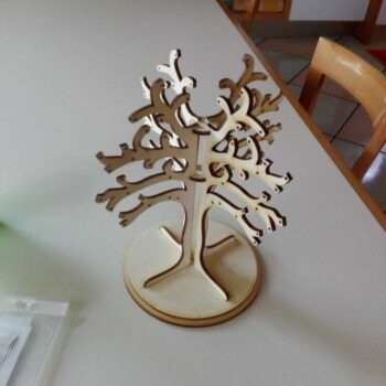 Intra απο ξύλο plywood 3mm-4mm πάχος - Ξύλινο Δέντρο Κοσμημάτων Δίασταση 30x30 cm Intraeaxys-eo4qg287 - Image 1