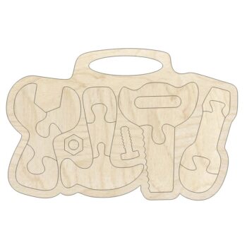 Intra απο ξύλο plywood 3mm-4mm πάχος - Παζλ σετ εργαλείων για παιδιά Δίασταση 30x30 cm Intraeaxys-d1lvlzyo - Image 1