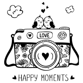 Intra απο ξύλο plywood 3mm-4mm πάχος - Διακόσμηση χαρακτικής με λέιζερ Happy Moments Camera Birds Δίασταση 30x30 cm Intraeaxys-joedz8d1 - Image 3