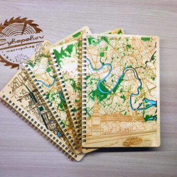 Intra απο ξύλο plywood 3mm-4mm πάχος - Εξώφυλλο σημειωματάριου χάρτη της πόλης της Μόσχας Δίασταση 30x30 cm Intraeaxys-6o3yznq7 - Image 3