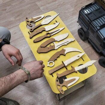 Intra απο ξύλο plywood 3mm-4mm πάχος - Ξύλινα Μαχαίρια Δίασταση 30x30 cm Intraeaxys-joedyg81 - Image 1