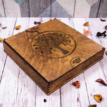 Intra απο ξύλο plywood 3mm-4mm πάχος - Ξύλινο κουτί άλμπουμ φωτογραφιών 4mm Δίασταση 30x30 cm Intraeaxys-eoxlnxxo - Image 1